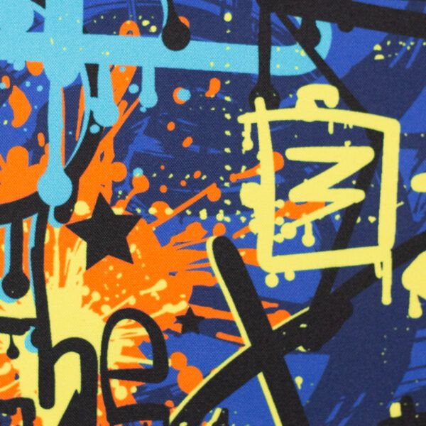 SOFTSHELL FIETE - BLÅ GRAFFITI - Image 3