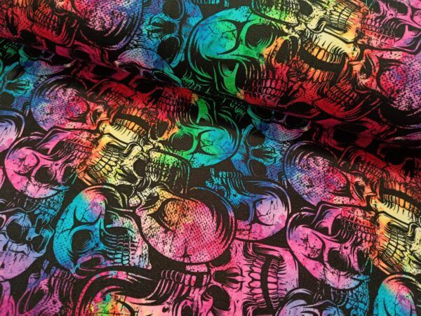 BOMULDSJERSEY - FARVEDE SKULLS
