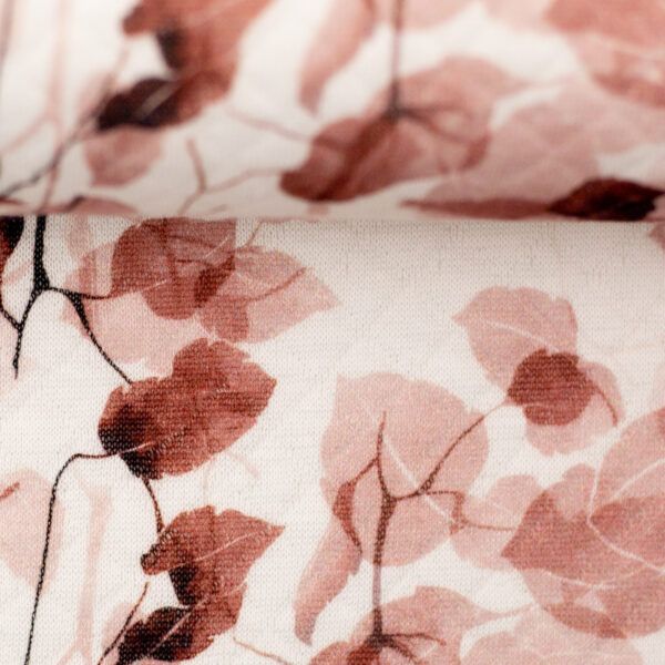 QUILTET JERSEY - GRENE, BORDEAUX