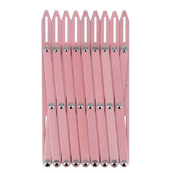 KNAPHULSMÅLER - METALLIC ROSA