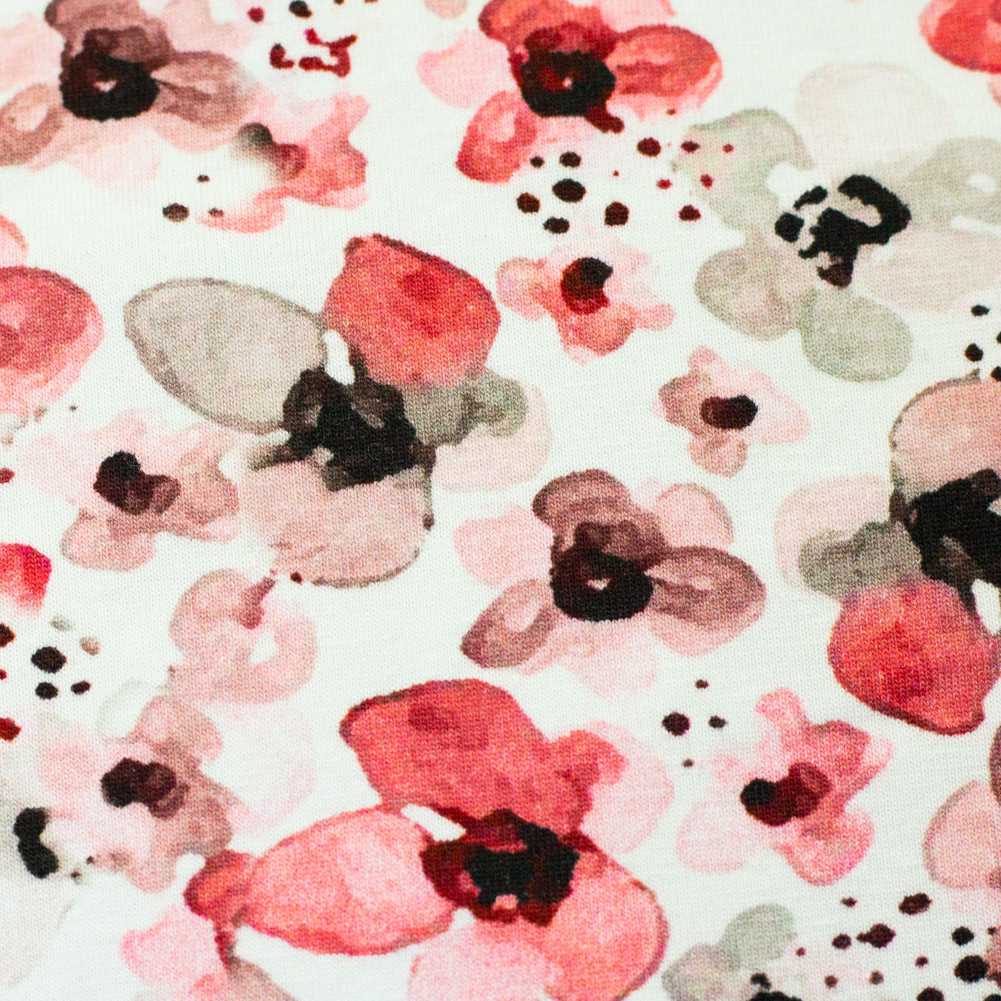 BOMULDSJERSEY - VANDFARVE BLOMSTER - Billede 3