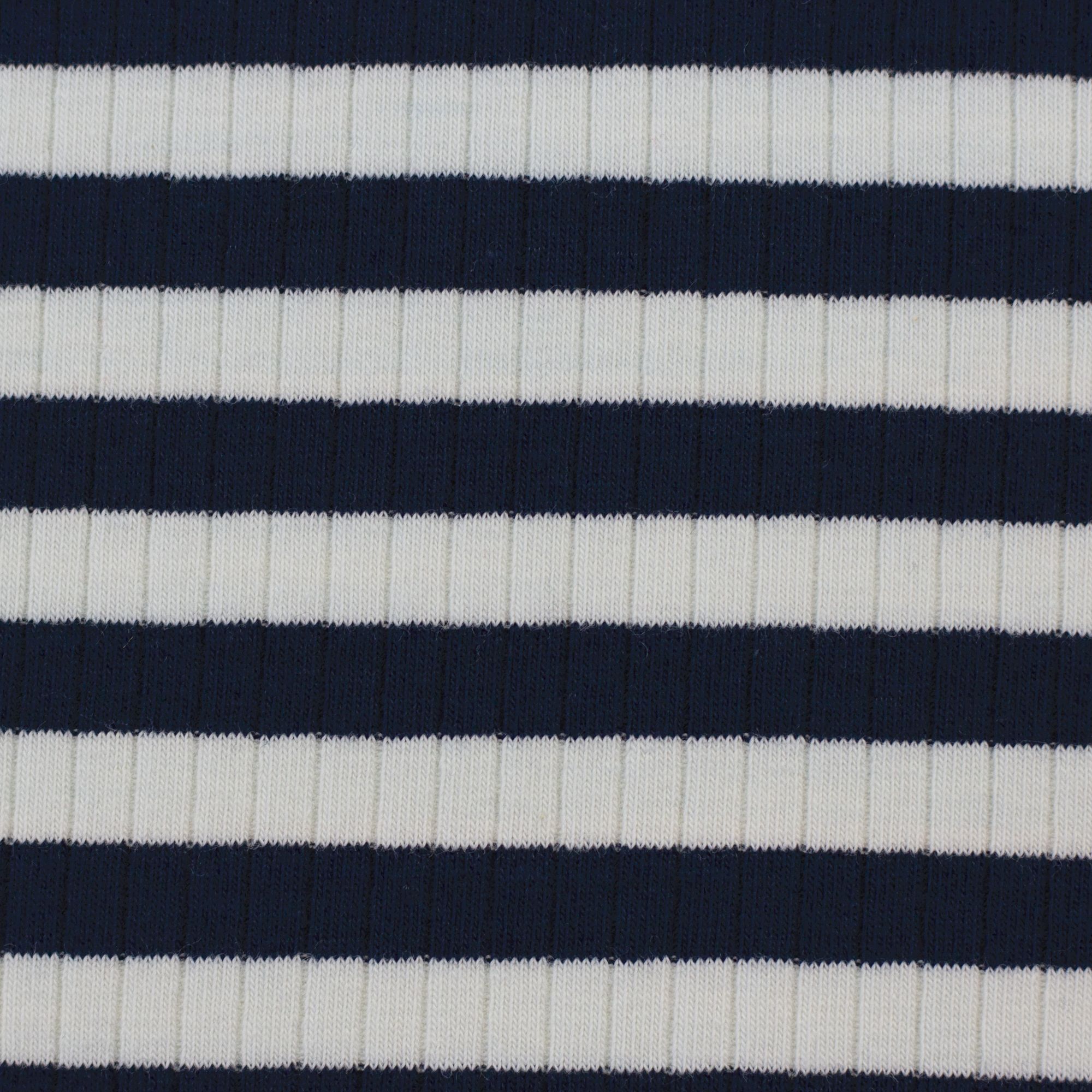 RIB JERSEY - STRIBER 1 CM - RÅHVID/MARINE - Billede 3