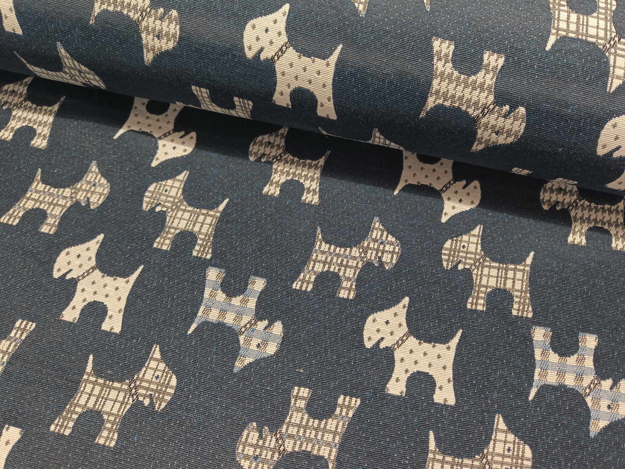 GOBELINE - HUNDE PÅ MARINE BUND