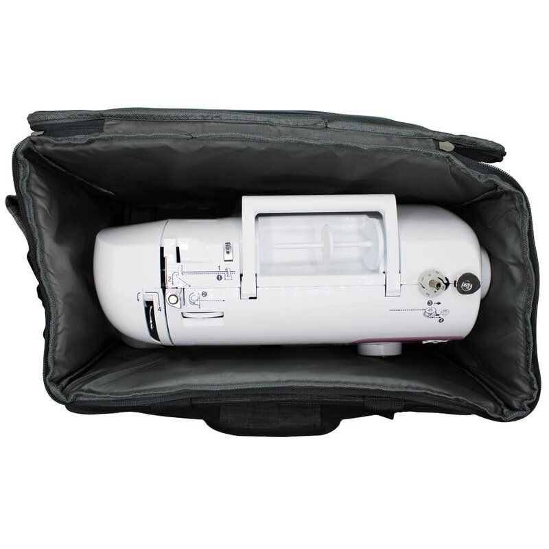 SYMASKINE TROLLEY QUILT DESIGN GRÅ - 46 x 34 x 25 CM - Billede 5