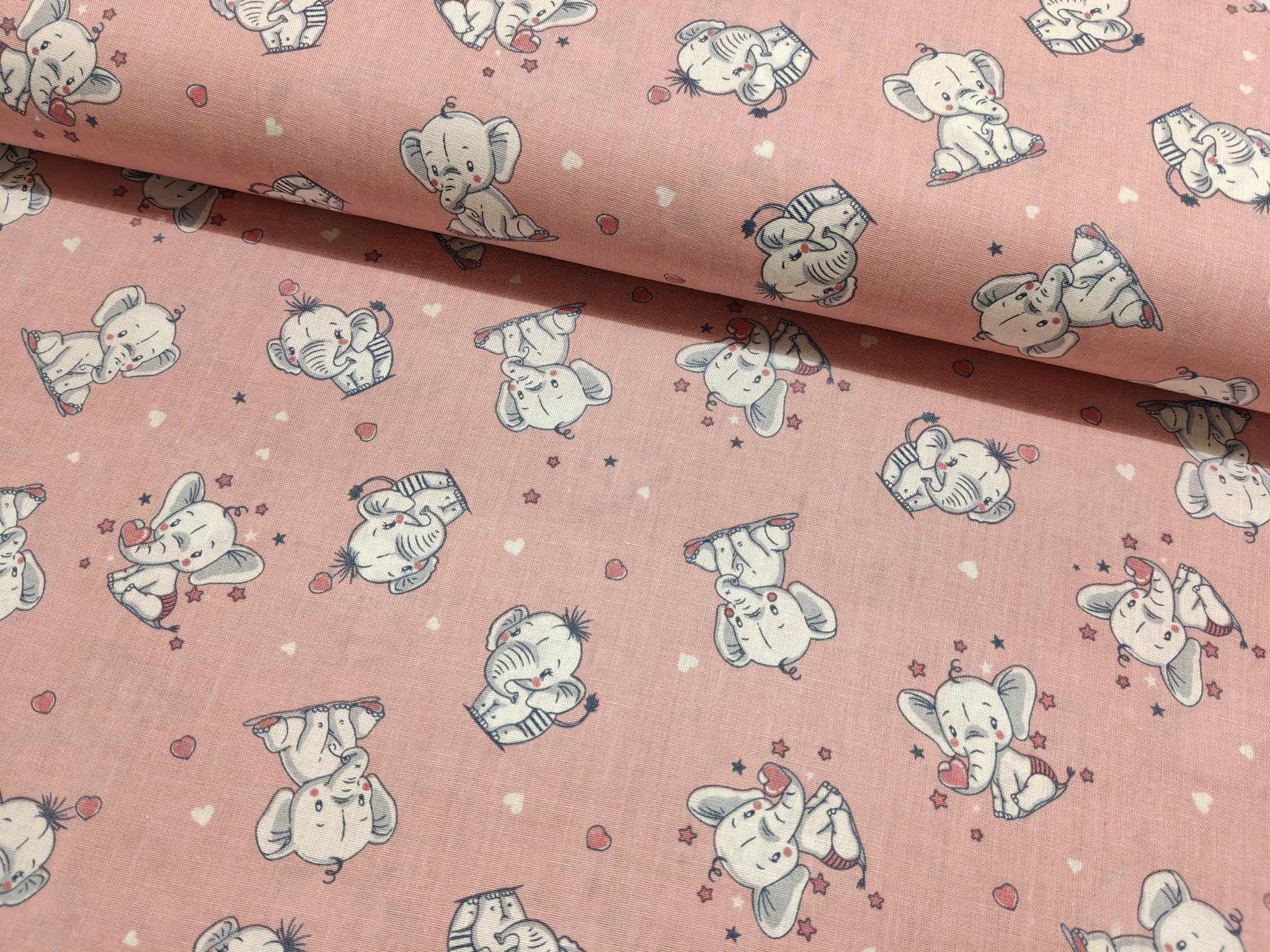 BOMULD - BABY ELEFANT LYSERØD