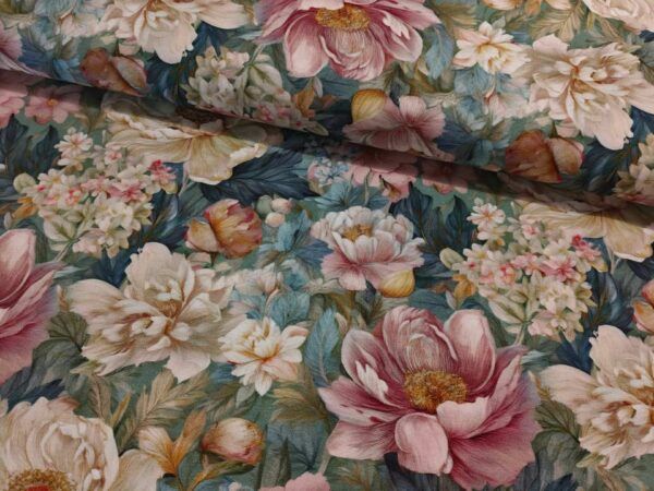 BOMULDSJERSEY - PAINTED FLOWERS