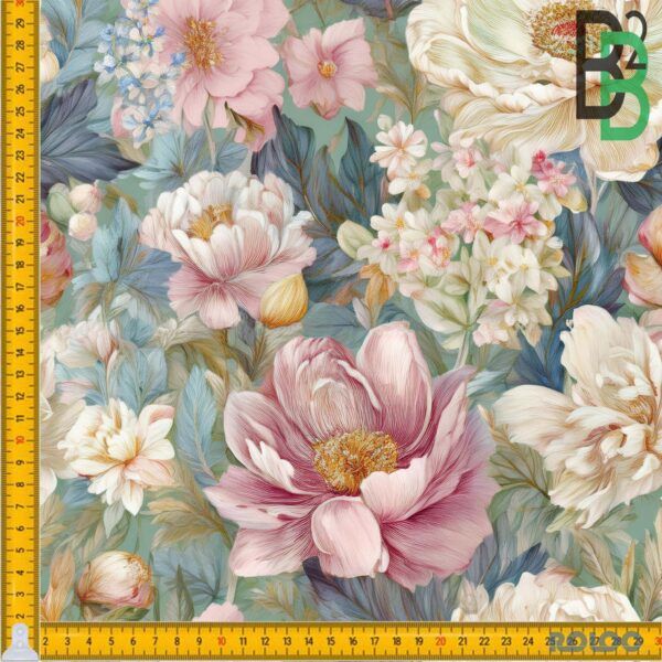 BOMULDSJERSEY - PAINTED FLOWERS - Image 2