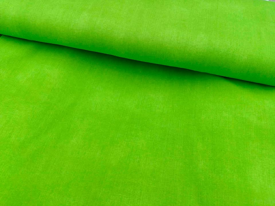 FRENCH TERRY - PRINTET JEANS - LIME