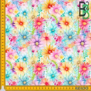 BOMULDSJERSEY - SPRING FLOWER