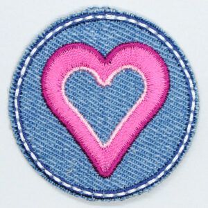 MOTIV - DENIM PINK HJERTE