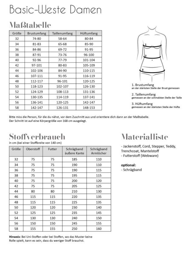 Fadenkäfer - Basic-Weste Damer - Image 3