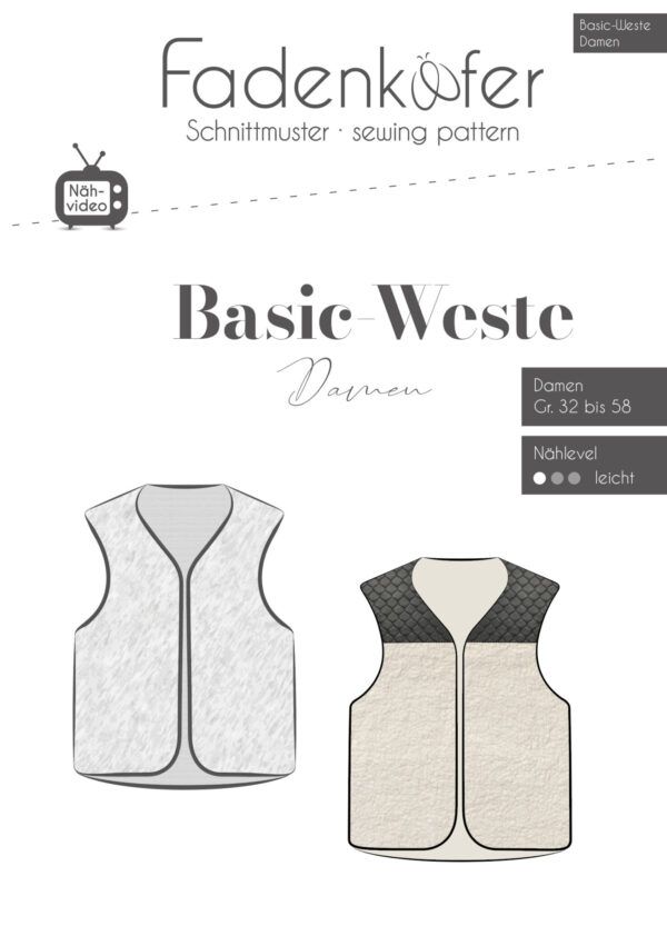 Fadenkäfer - Basic-Weste Damer - Image 2