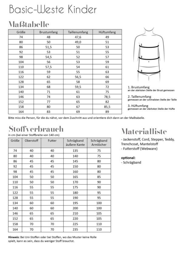Fadenkäfer - Basic-Weste Damer Børn - Image 3