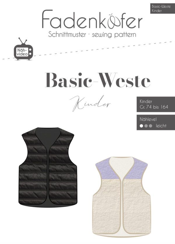 Fadenkäfer - Basic-Weste Damer Børn - Image 2