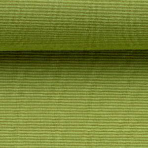 BOMULDSJERSEY BELLA STRIBER - KIWI GRØN 1MM