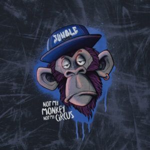 BOMULDSJERSEY PANEL - JUNGLE CHIEF, BLÅ