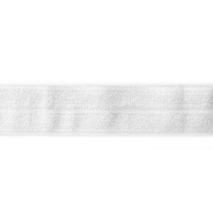 FOLDEELASTIK 19MM - HVID -  5 METER