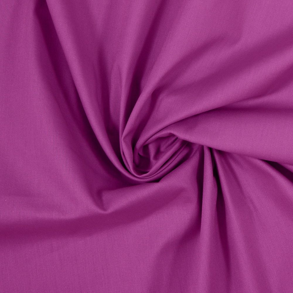 ENSFARVET BOMULD - TYND KVALITET - LAVENDEL