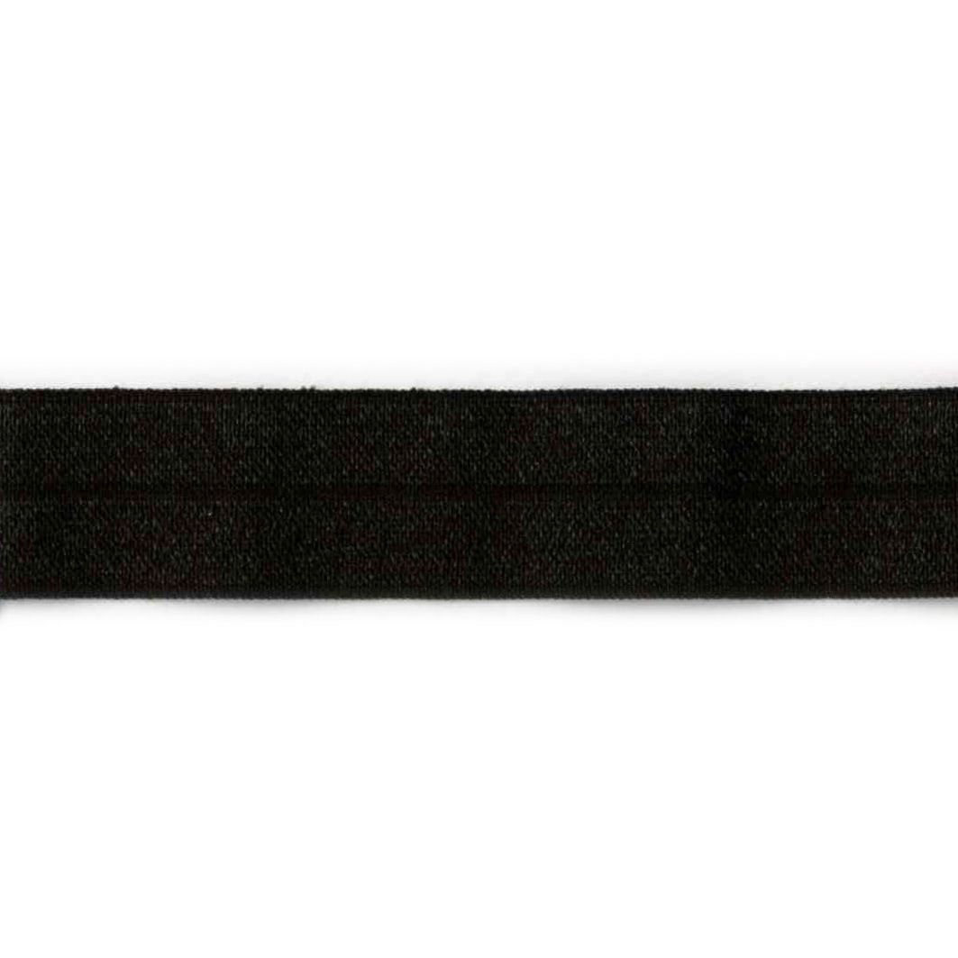 FOLDEELASTIK 19MM - SORT - 5 METER