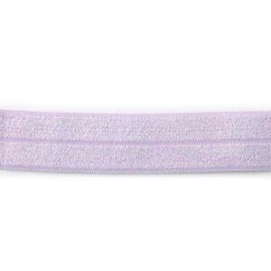FOLDEELASTIK 19MM - LYS LILLA -  5 METER