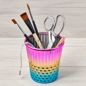 FINGERBØL ORGANISER - REGNBUE FARVET