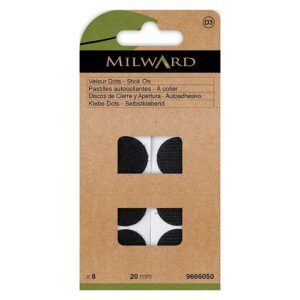 VELCRO DOTS - SORT - 20 MM