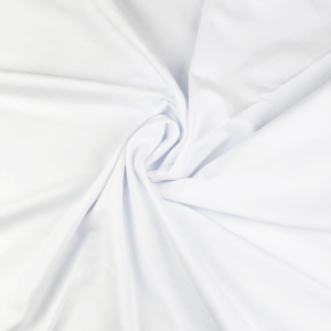 ENSFARVET JERSEY - HVID