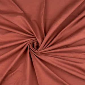 ENSFARVET JERSEY - TERRACOTTA
