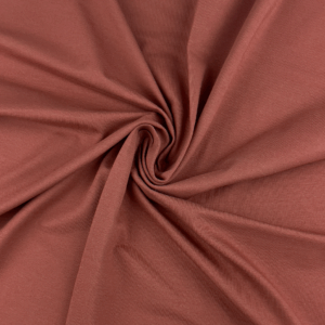 ENSFARVET JERSEY - LYS KASTANJE