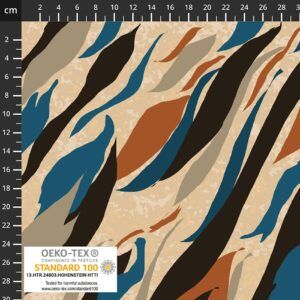 BOMULDSJERSEY - MULTI STRIBS