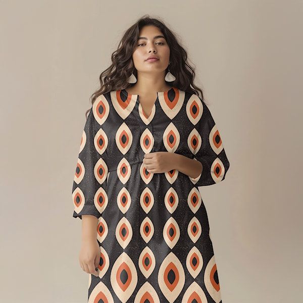 VISKOSE - BLACK & ORANGE - Billede 2