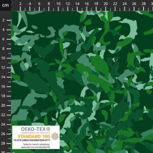 BOMULDSJERSEY - MØNSTRET GRØN