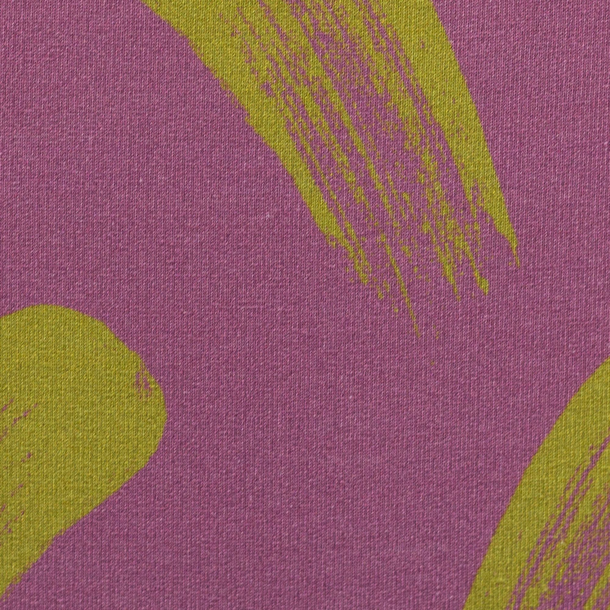 FRENCH TERRY - BRUSH STROKES, FUCHSIA - Billede 3