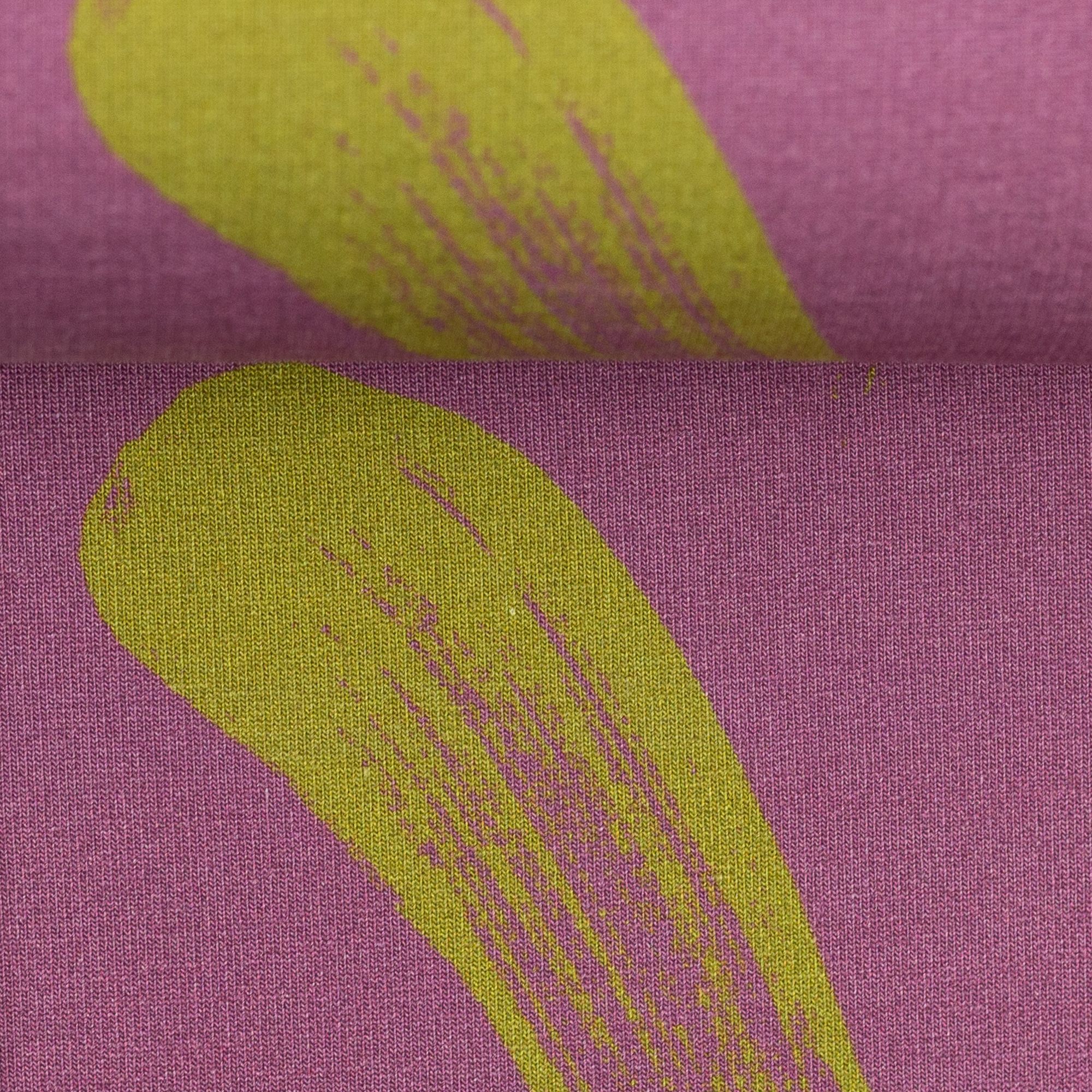 FRENCH TERRY - BRUSH STROKES, FUCHSIA