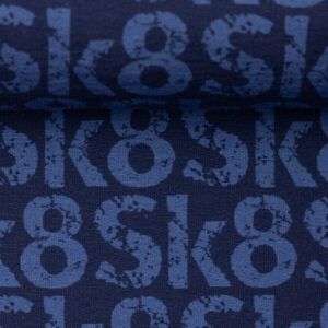 FRENCH TERRY - SK8, BLÅ