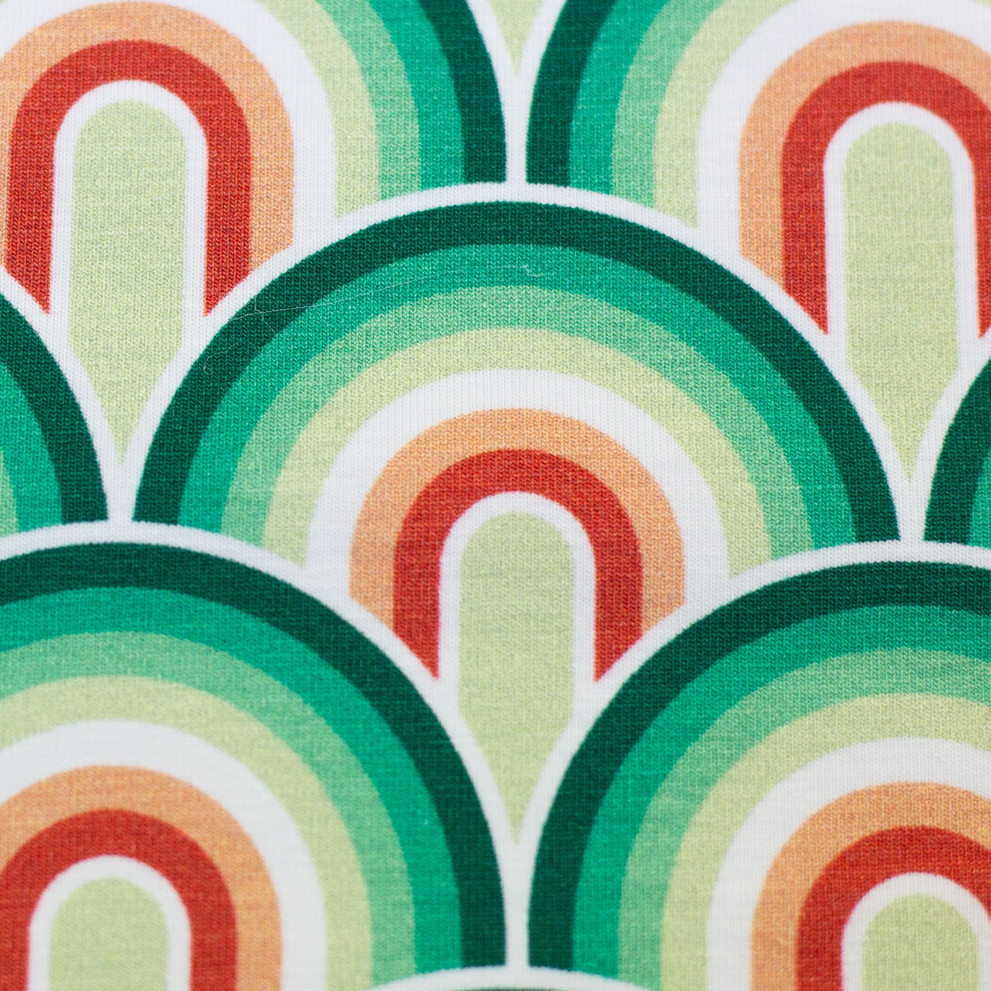 BOMULDSJERSEY - RAINBOWS, GREEN - Billede 3