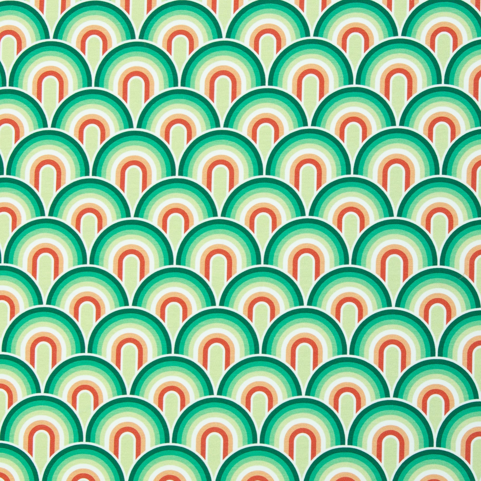 BOMULDSJERSEY - RAINBOWS, GREEN - Billede 2