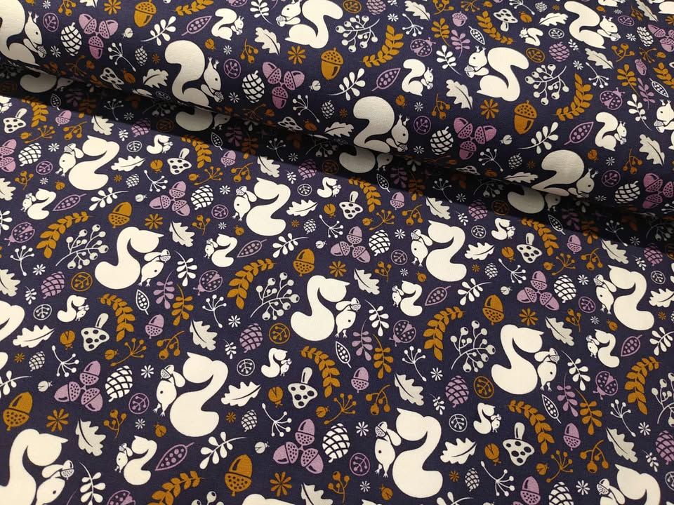FRENCH TERRY - COZY FOREST, PURPLE