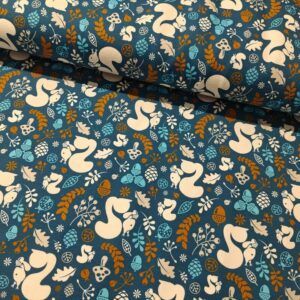 FRENCH TERRY - COZY FOREST, BLUE