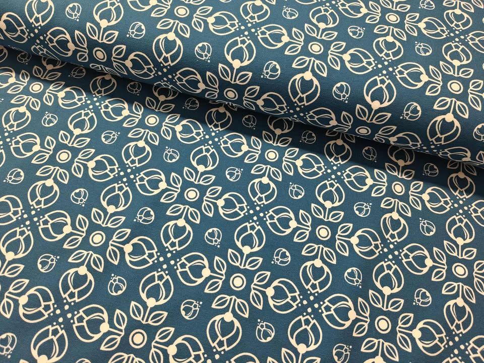 FRENCH TERRY - COZY FOREST, BLUE