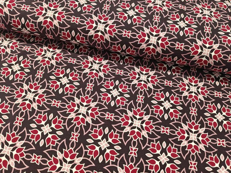BOMULDSJERSEY - COZY FOREST, RED