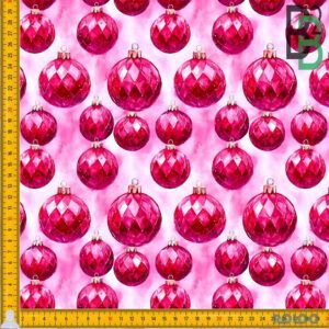 BOMULDSJERSEY - PINK ORNAMENTS