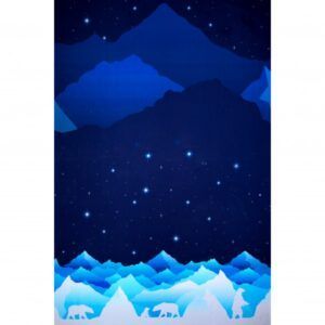 FRENCH TERRY - WILD SHADOWS, ISBJØRN 95 * 150