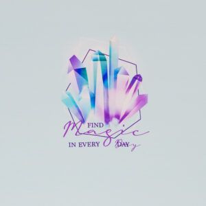 BOMULDSJERSEY - PANEL - CRYSTAL MAGIC, BLUE