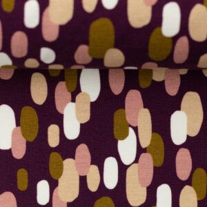 BOMULDSJERSEY - MARVELOUS DASHES , LILLA