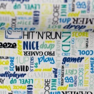 BOMULDSJERSEY - HAPPY GAMER, TEKST