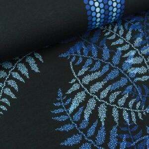 FRENCH TERRY - LOTS OF DOTS, BLADE, BLÅ