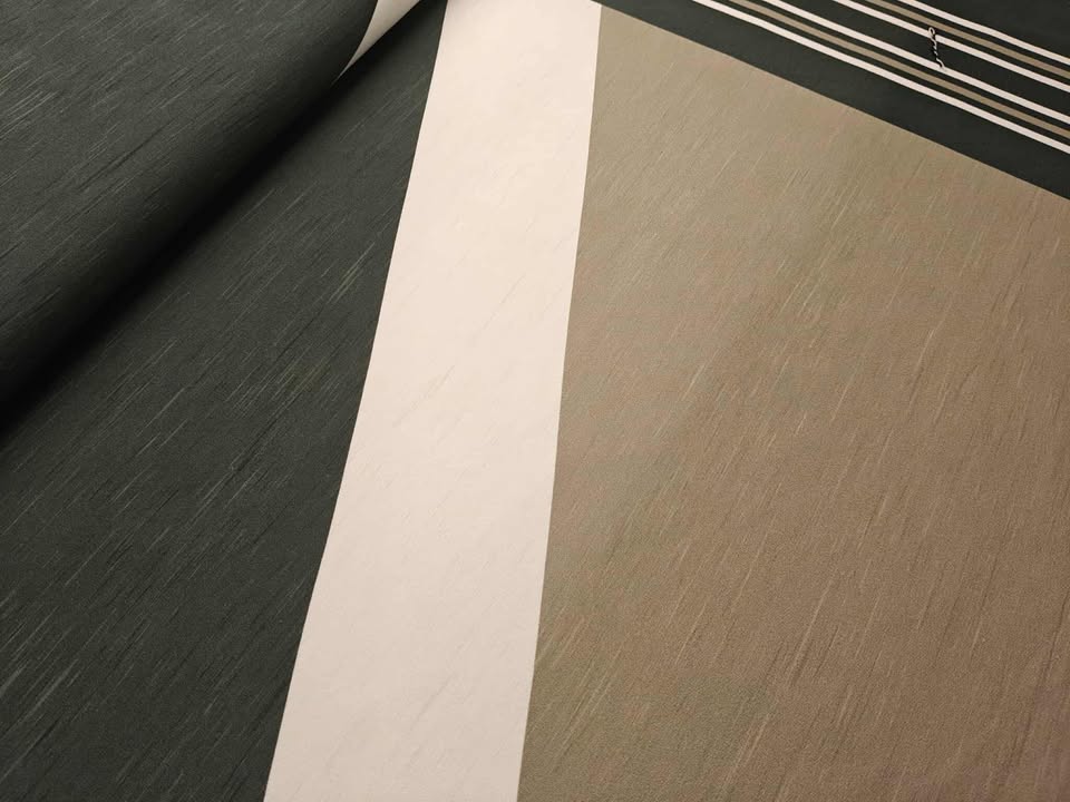 FRENCH TERRY - COLOR BLOCKING - GRØN - 0,95M PANEL