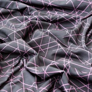 FRENCH TERRY - STREETSTYLE, GRÅ/LYSERØD