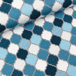 BOMULDSJERSEY - TASTE OF MARRAKECH - BLÅ